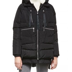 ORLAY | Black Puffer Jacket with Zipper Details